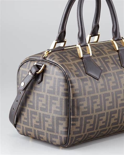 fendi pequin boston bag|fendi boston bag zucca.